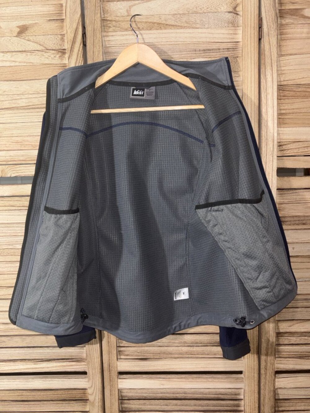 REI Co-op Women’s Fitted Full-Zip Fleece Jacket Dark Blue Size S - Picture 5 of 7